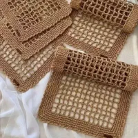 رانر زیر بشقابی،دیوار کوب ،حلقه درب،پادری ، حصیر|صنایع دستی و سایر لوازم تزئینی|فردیس, شهرک هفده شهریور|دیوار