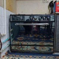 گاز طرح فر پنج شعله مشکی