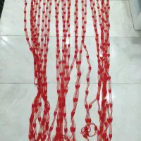 دو عدد پرده ریسه ای طرح قلب کاملا نو