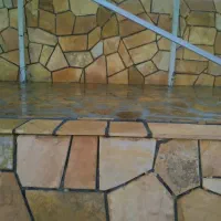 اجرای تخصصی سنگ کاری با سنگ ورقی زیبا ترین نما|خدمات پیشه و مهارت|نوشهر, |دیوار