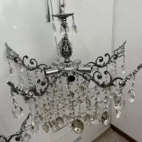 دو عدد لوستر برنز ۵ شاخه ۵ شعله