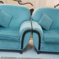 یک دست مبل و میز وسط شیشه ایی|مبلمان خانگی و میز عسلی|ساری, |دیوار