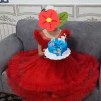 لباس عروس بچگانه دنباله دار