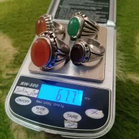 انگشتر عقیق،نقره