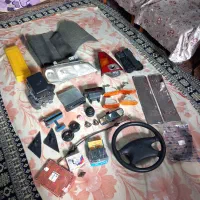 لوازم ماشین پرایدپژو فرمان چراغ ظبط لنت قفل