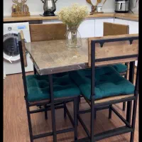 حراج چوبی اشپزخانه نهار خوری ۴نفره و تابلو ست