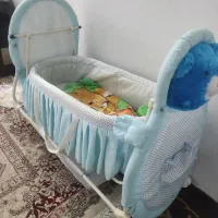 گهواره تخت فانتزی نوزاد وبچه مثل نو مناسب سیسمونی