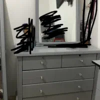 میز تحریر دراور اینه قدی صندلی تخت