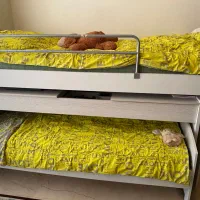 تخت دو طبقه برند کمجا چوب