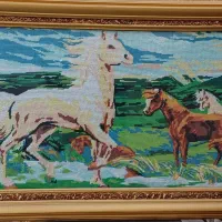 دو عدد تابلو گوبلن دستبافت