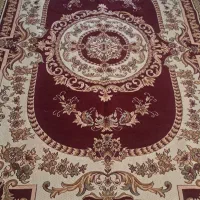 یک جفت روفرشی ۶ متری زرشکی مخملی  یزد در حد نو