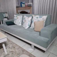 نیم ست با ناهارخوری 6 نفره مبل ال کنسول میز تی وی