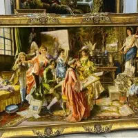 تابلو فرش دستباف ابریشم|تابلو فرش|احمدآبادمستوفی, |دیوار