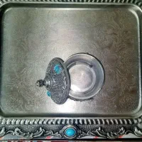 ست سینی وقندان زیبامناسب جهیزیه
