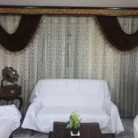 پرده سالن همراه با والان|پرده، رانر، رومیزی|شوش, |دیوار