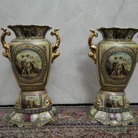 یک جفت گلدان چینی اصل فلورانس
