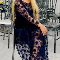 تور گل مخمل نگین دار قواره 1500