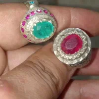 انگشتر نقره زمرد پنجشیر افغان دونه ۱۲ میلیون تومان