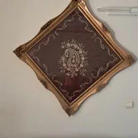 قاب ترمه و ملیله دوزی بزرگ|تابلو، نقاشی، عکس|اصفهان, عسگریه|دیوار