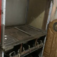 فر چدن ساندویچی با دو چدن و دو شعله گاز