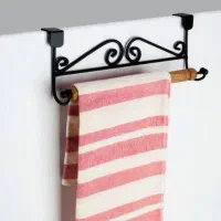 اویز حوله رنگ استاتیک و چوب مرغوب