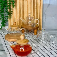 قوری زعفرون درب بامبو(نو)