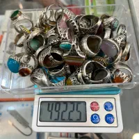 نقره مستعمل،انگشتر و زنجیر چت دیوار