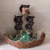 کشتی تزیین میوه آرایی