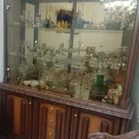 بوفه چوبی دو تکه ای