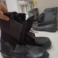 پوتین نو سربازی چرم سایز ۴۴با یک چاقو شکاری رایگان|کیف، کفش، کمربند|کرج, کوی امامیه|دیوار