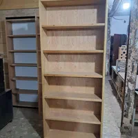 کتابخانه تمام چوب خام|کتابخانه، شلف، قفسه‌های دیواری|تهران, اوقاف|دیوار