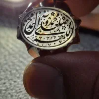 انگشتر نقره خط