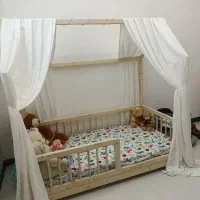 تخت کلبه چوبی