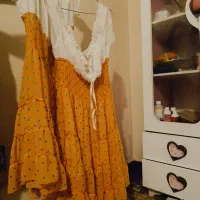 دو دست لباس جشن حریر کرپ مارک اچ اند ام دوقلویی