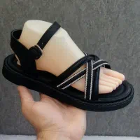 صندل کفش زنونه کرم ومشکی|کیف، کفش، کمربند|قم, امامزاده ابراهیم|دیوار