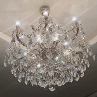 لوستر ۱۶ شاخه طلایی