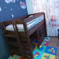 تخت دوطبقه کودک|تخت و صندلی بچه|تنکابن, |دیوار