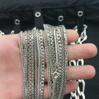 زنجیر ودستبند نقره مردانه