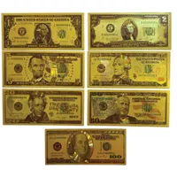 یورو و دلار کلکسیونی و تزیینی ( روکش آب طلا )|کلکسیون سکه، تمبر، اسکناس|کرج, شهرک بنفشه|دیوار