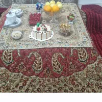 لحاف کرسی ترمه دوزی  شیک و نو۴×۴