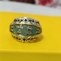 حلقه جواهری زمرد زامبیا|جواهرات|خمینیشهر, |دیوار