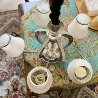 لوستر پنج شاخه|لوستر و چراغ آویز|کیش, |دیوار