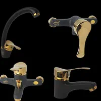 شیرآلات ۶مشکی طلا با علم یونورست مطابق عکس|مصالح و تجهیزات ساختمان|شیراز, بازار|دیوار