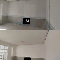 نقاشی ساختمان و درب پنجره