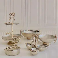 سرویس پذیرایی 5 تیکه طرح گل