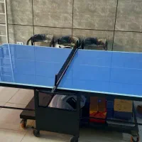 میز پینگ پونگ شیشه ای با راکت های Loki