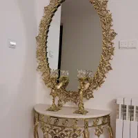 آینه و شمعدان برنج