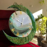 ساعت دیواری رزینی با جاکلیدی رایگان|ساعت دیواری و تزئینی|فارسان, |دیوار