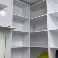 شلف MDF سفید 70×40 با ۷ طبقه