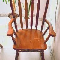 صندلی راک چوبی